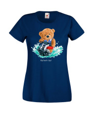 Дамска Тениска Cute Cuddly Teddy Bear Splash Up
