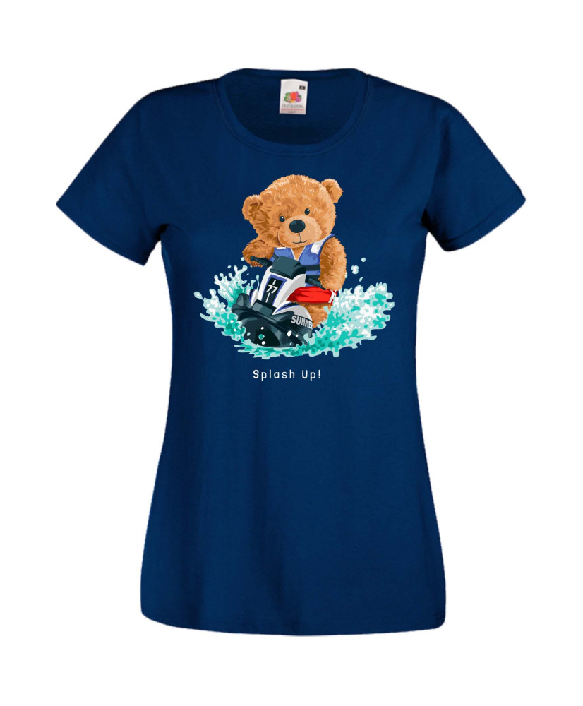 Дамска Тениска Cute Cuddly Teddy Bear Splash Up Дамска Тениска Cute Cuddly Teddy Bear Splash Up