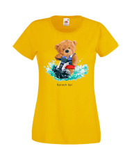 Дамска Тениска Cute Cuddly Teddy Bear Splash Up