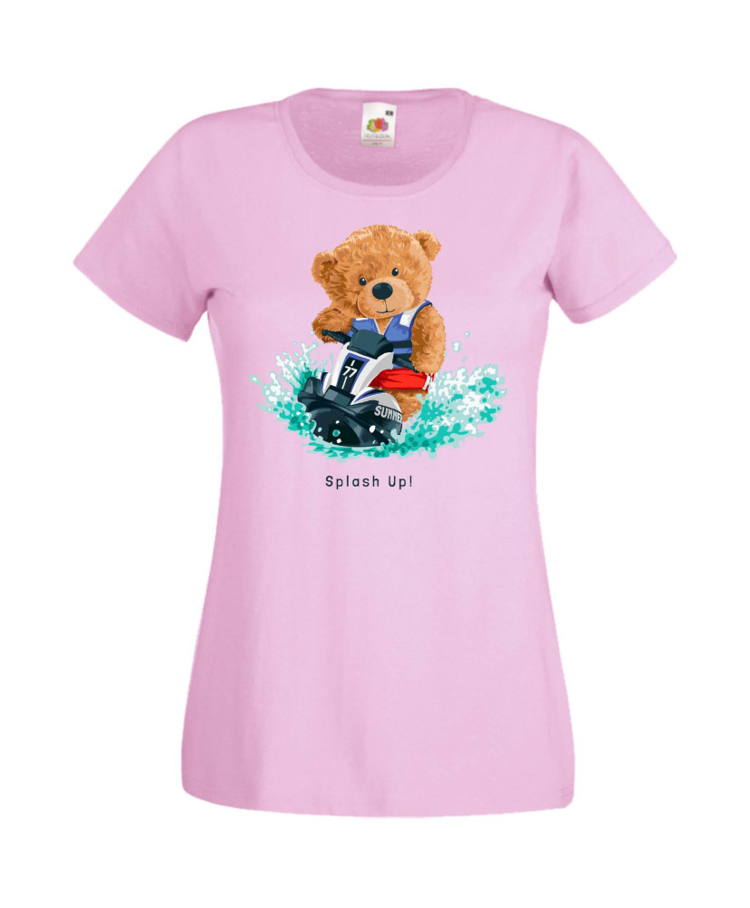 Дамска Тениска Cute Cuddly Teddy Bear Splash Up Дамска Тениска Cute Cuddly Teddy Bear Splash Up