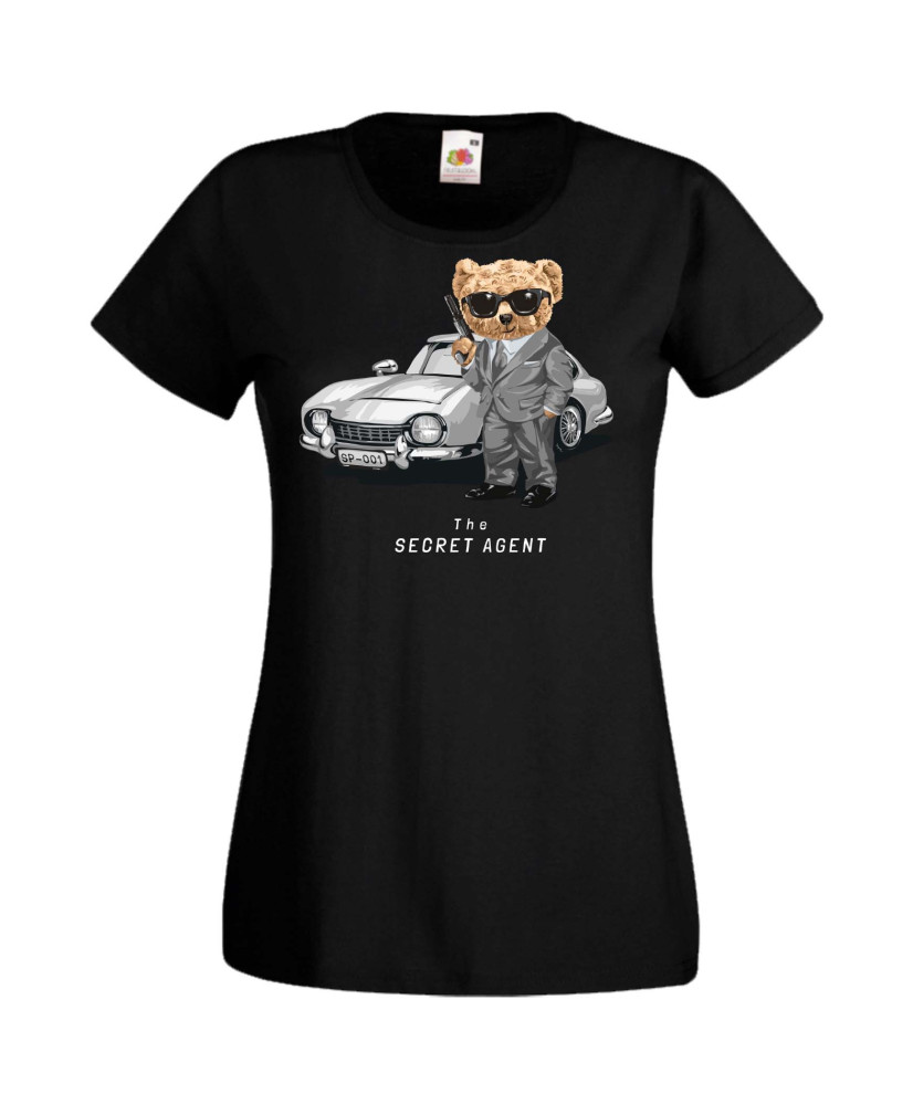Дамска Тениска Cute Cuddly Teddy Bear The Secret Agent Дамска Тениска Cute Cuddly Teddy Bear The Secret Agent