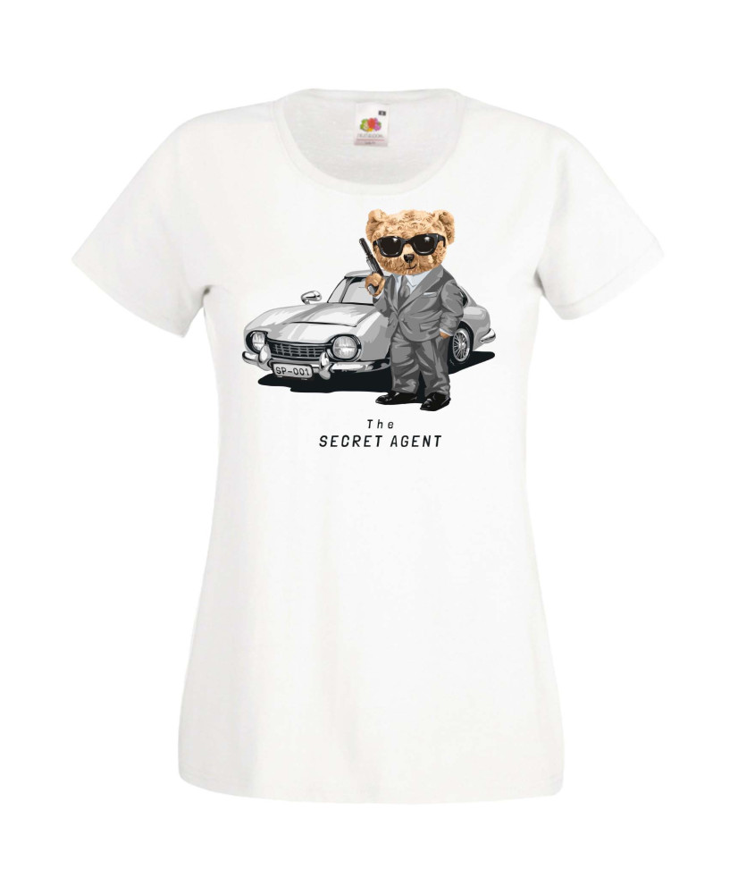 Дамска Тениска Cute Cuddly Teddy Bear The Secret Agent Дамска Тениска Cute Cuddly Teddy Bear The Secret Agent
