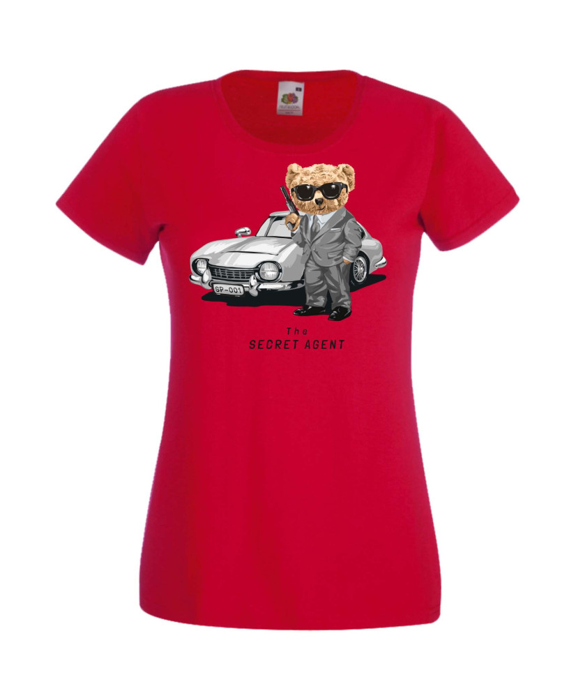Дамска Тениска Cute Cuddly Teddy Bear The Secret Agent Дамска Тениска Cute Cuddly Teddy Bear The Secret Agent