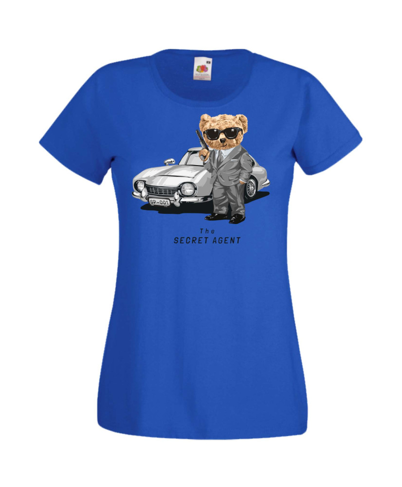 Дамска Тениска Cute Cuddly Teddy Bear The Secret Agent Дамска Тениска Cute Cuddly Teddy Bear The Secret Agent
