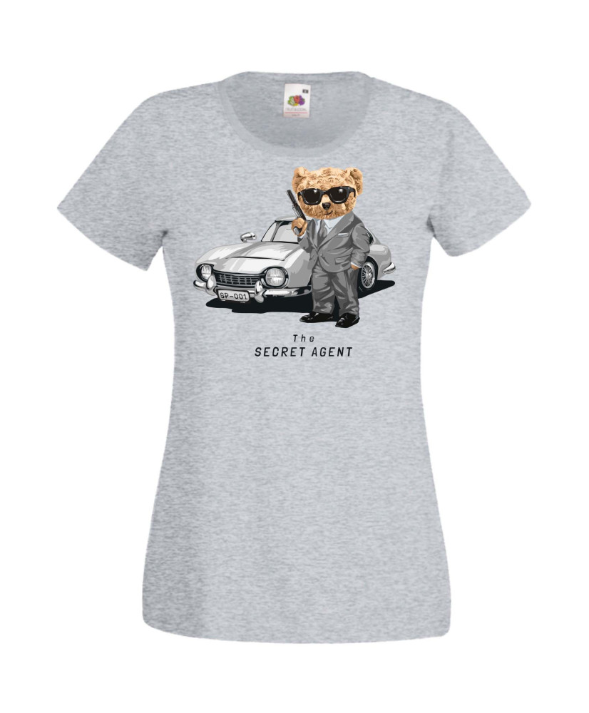 Дамска Тениска Cute Cuddly Teddy Bear The Secret Agent Дамска Тениска Cute Cuddly Teddy Bear The Secret Agent