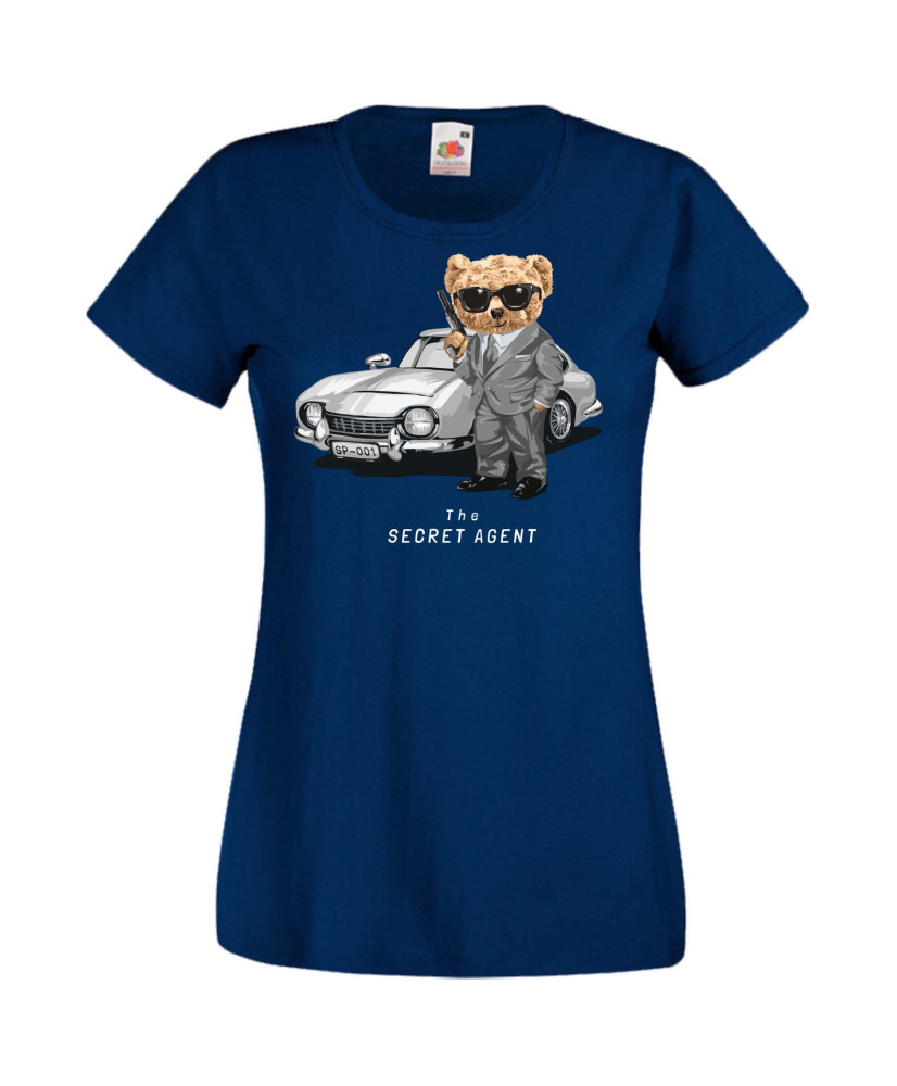 Дамска Тениска Cute Cuddly Teddy Bear The Secret Agent Дамска Тениска Cute Cuddly Teddy Bear The Secret Agent