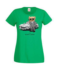 Дамска Тениска Cute Cuddly Teddy Bear The Secret Agent