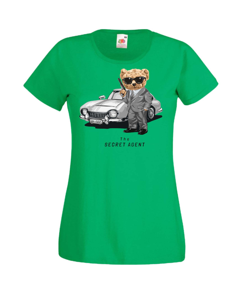Дамска Тениска Cute Cuddly Teddy Bear The Secret Agent Дамска Тениска Cute Cuddly Teddy Bear The Secret Agent