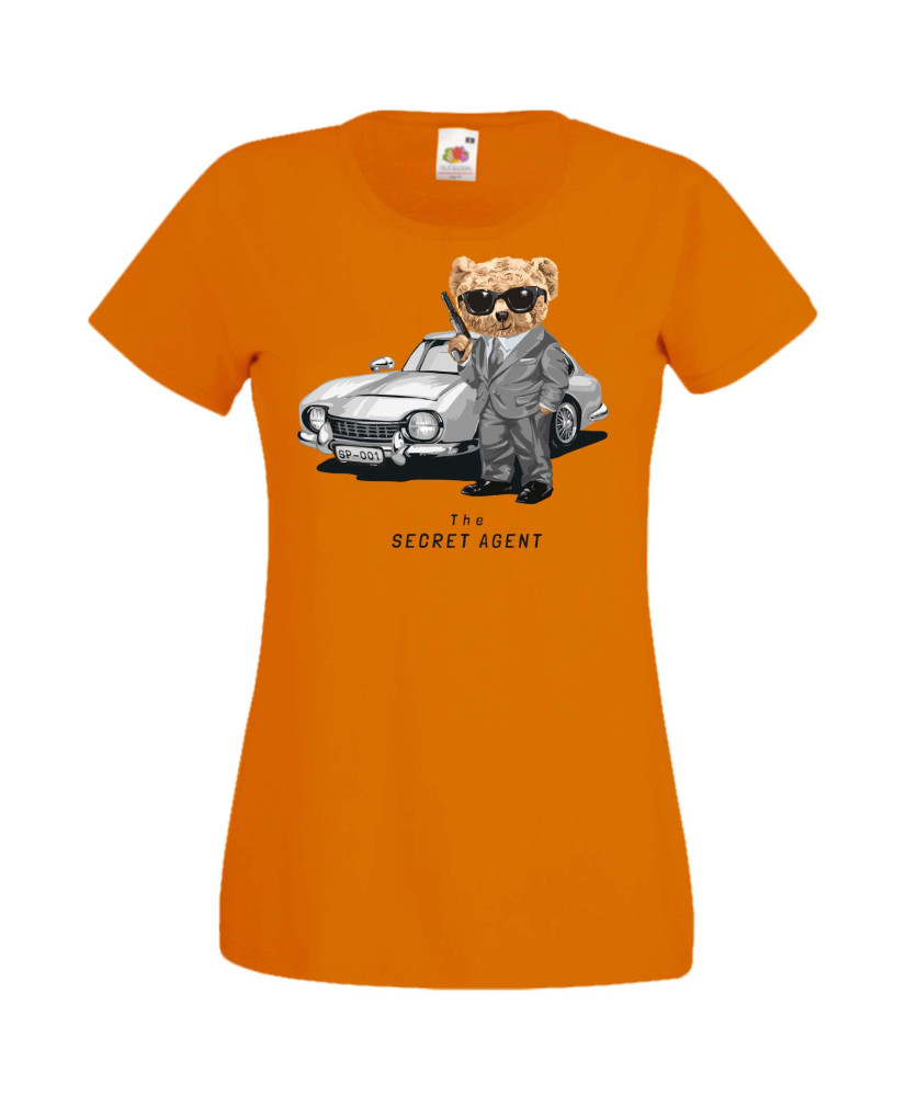 Дамска Тениска Cute Cuddly Teddy Bear The Secret Agent