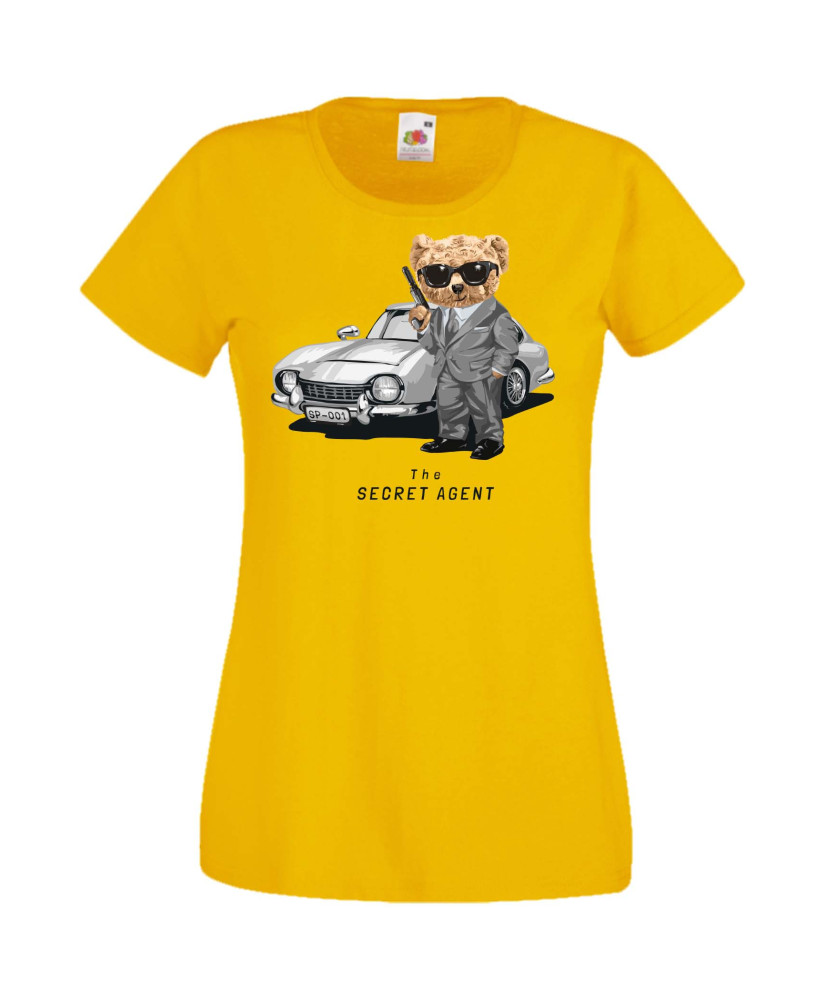Дамска Тениска Cute Cuddly Teddy Bear The Secret Agent
