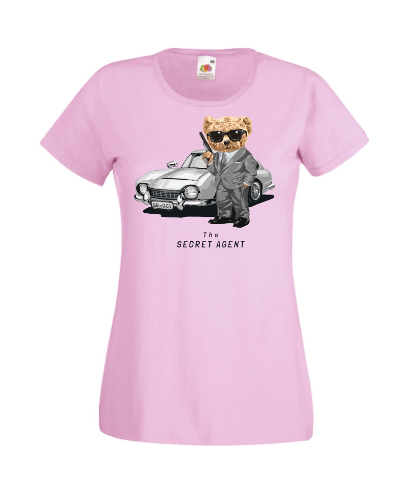 Дамска Тениска Cute Cuddly Teddy Bear The Secret Agent Дамска Тениска Cute Cuddly Teddy Bear The Secret Agent