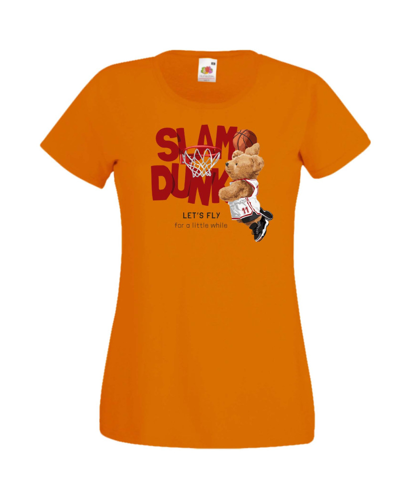 Дамска Тениска Cute Cuddly Teddy Bear Let'S Fly For A Little While Slam Dunk