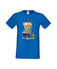 Мъжка Тениска Cute Cuddly Teddy Bear Just Stay Curious