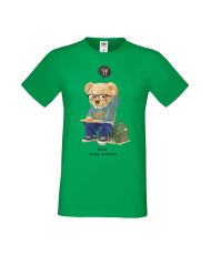 Мъжка Тениска Cute Cuddly Teddy Bear Just Stay Curious