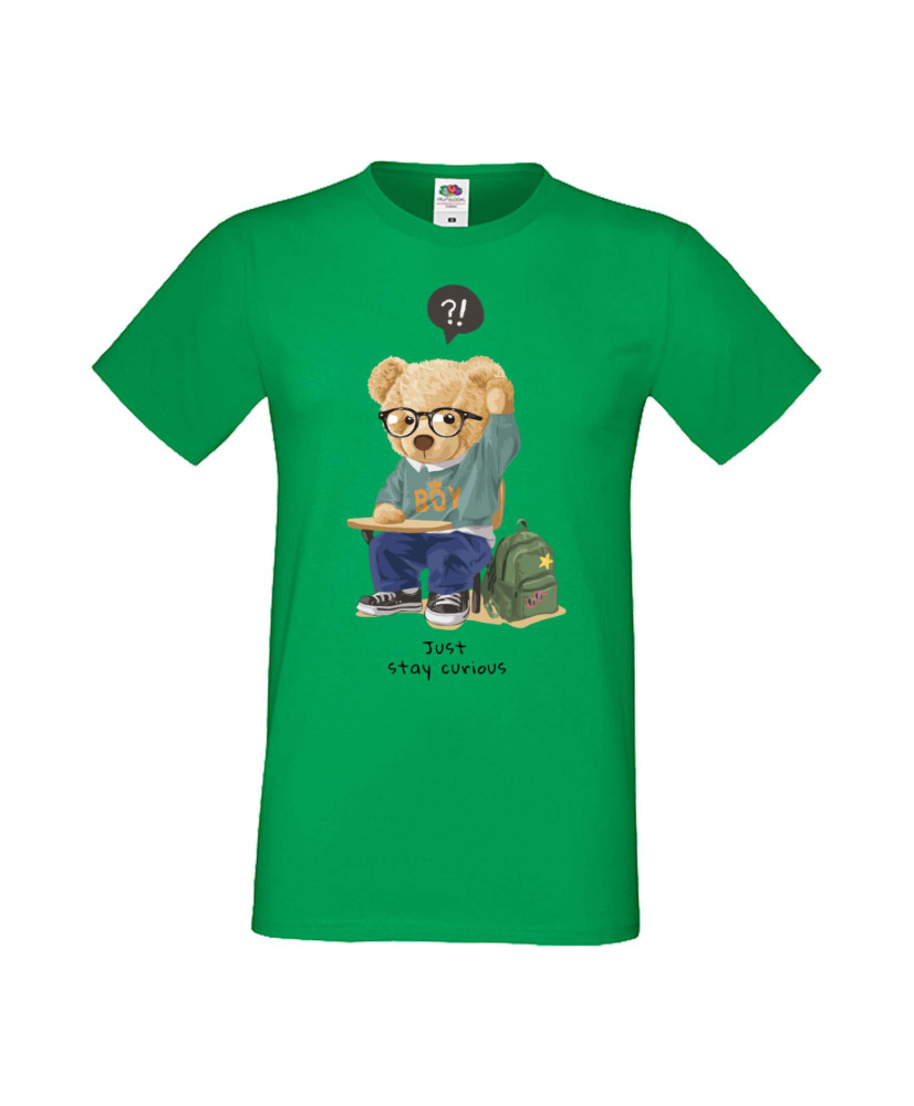 Мъжка Тениска Cute Cuddly Teddy Bear Just Stay Curious