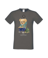 Мъжка Тениска Cute Cuddly Teddy Bear Just Stay Curious