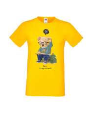 Мъжка Тениска Cute Cuddly Teddy Bear Just Stay Curious