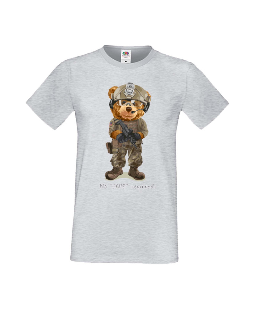 Мъжка Тениска Cute Cuddly Teddy Bear No Cape Required