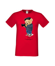 Мъжка Тениска Cute Cuddly Teddy Bear Say Cheese