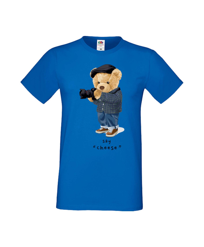 Мъжка Тениска Cute Cuddly Teddy Bear Say Cheese