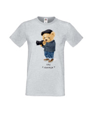 Мъжка Тениска Cute Cuddly Teddy Bear Say Cheese