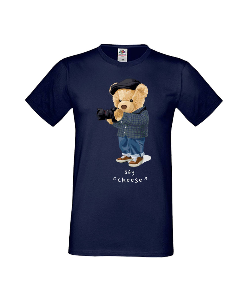 Мъжка Тениска Cute Cuddly Teddy Bear Say Cheese