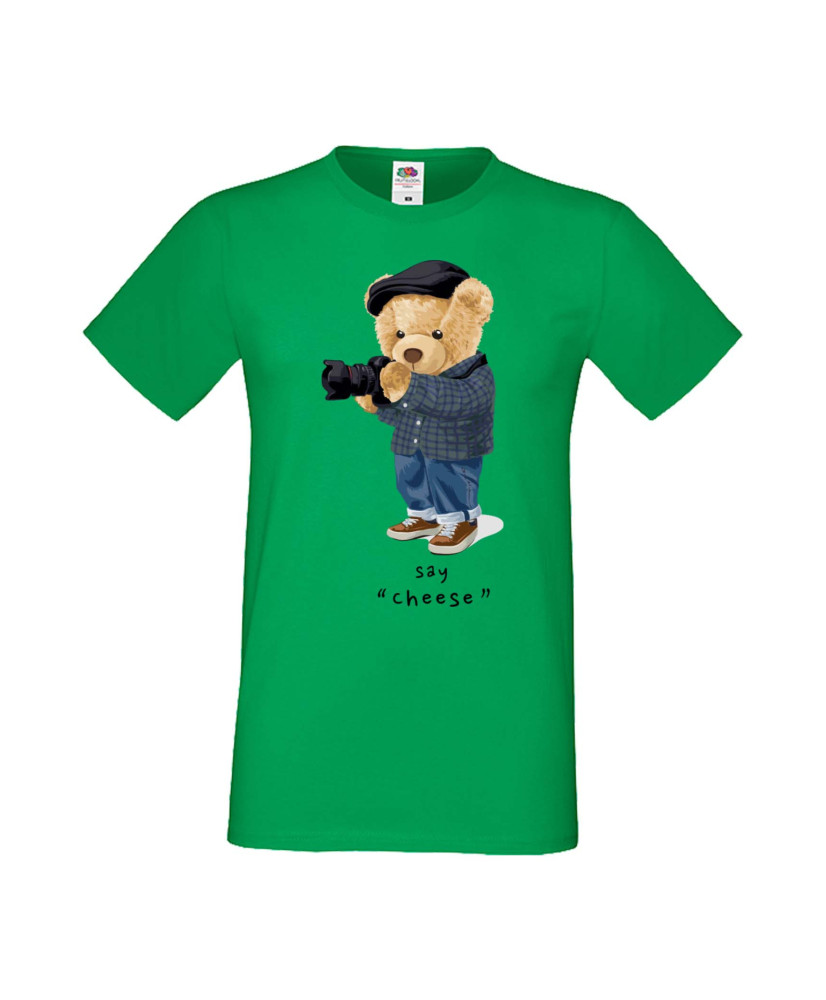 Мъжка Тениска Cute Cuddly Teddy Bear Say Cheese