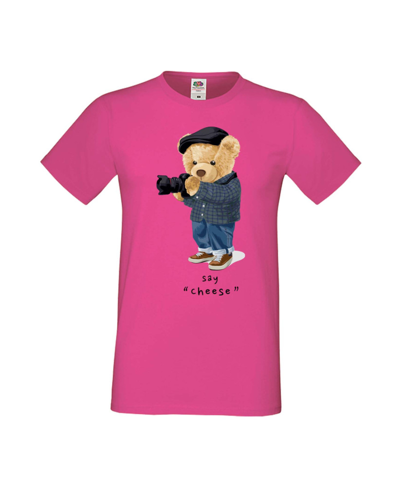 Мъжка Тениска Cute Cuddly Teddy Bear Say Cheese