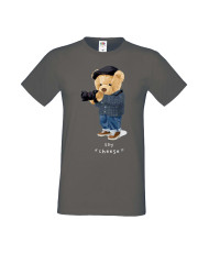 Мъжка Тениска Cute Cuddly Teddy Bear Say Cheese