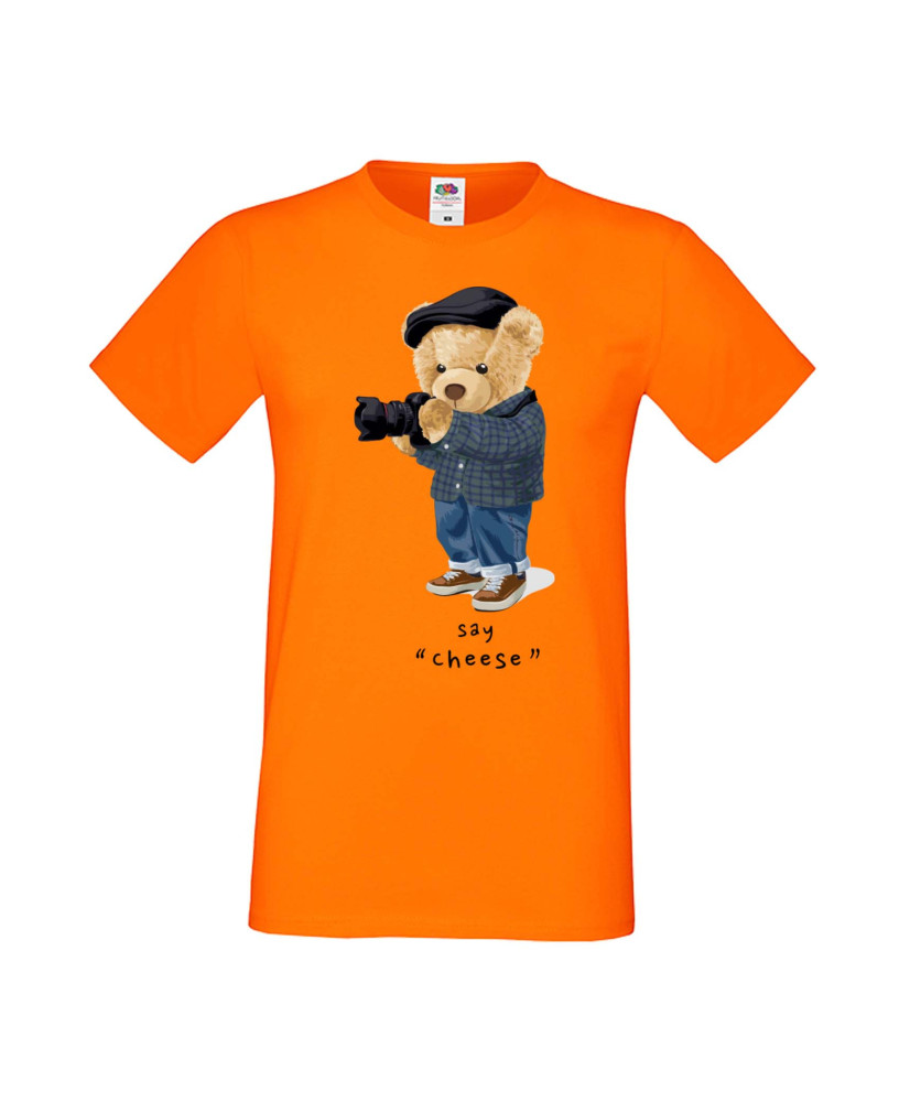 Мъжка Тениска Cute Cuddly Teddy Bear Say Cheese
