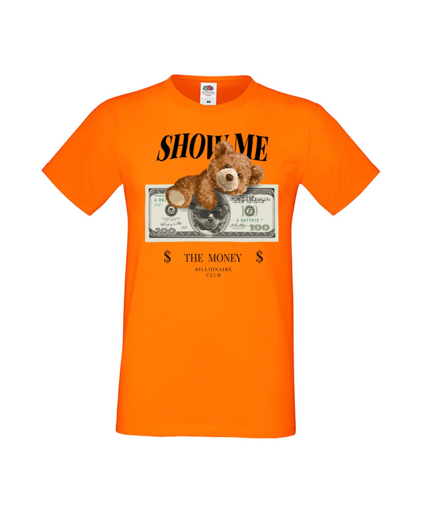 Мъжка Тениска Cute Cuddly Teddy Bear Show Me The Money