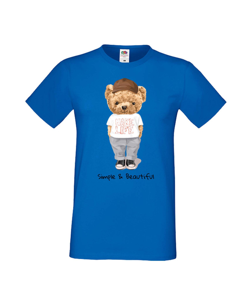 Мъжка Тениска Cute Cuddly Teddy Bear Simple And Beautiful