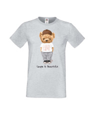 Мъжка Тениска Cute Cuddly Teddy Bear Simple And Beautiful