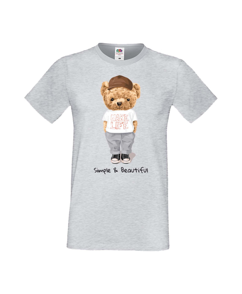 Мъжка Тениска Cute Cuddly Teddy Bear Simple And Beautiful