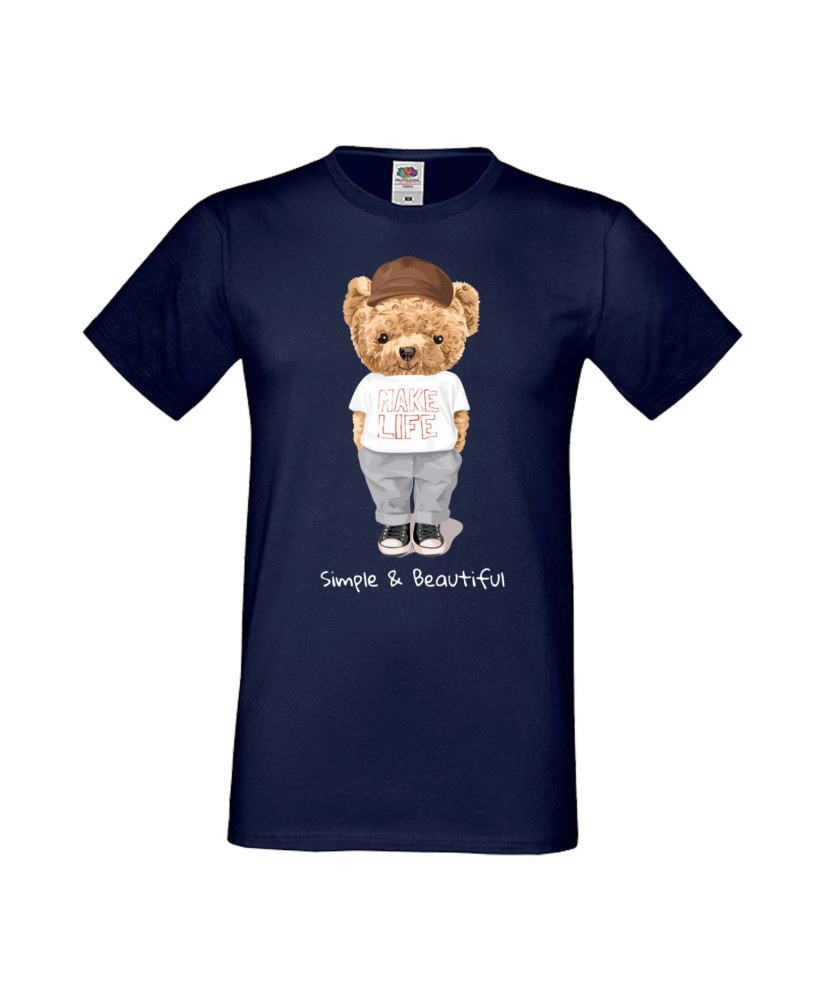 Мъжка Тениска Cute Cuddly Teddy Bear Simple And Beautiful