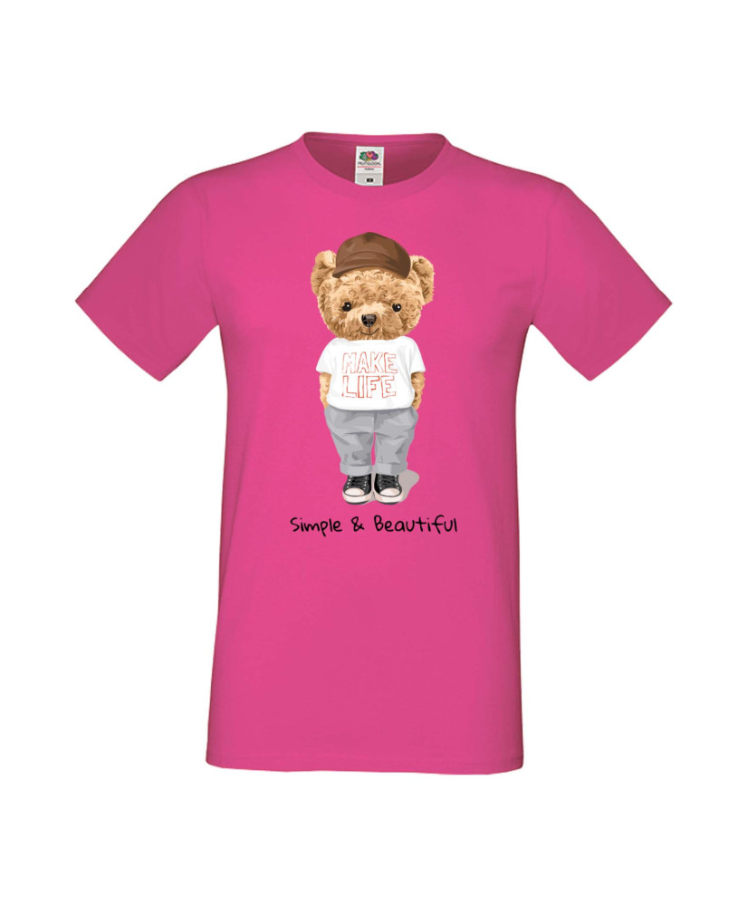 Мъжка Тениска Cute Cuddly Teddy Bear Simple And Beautiful