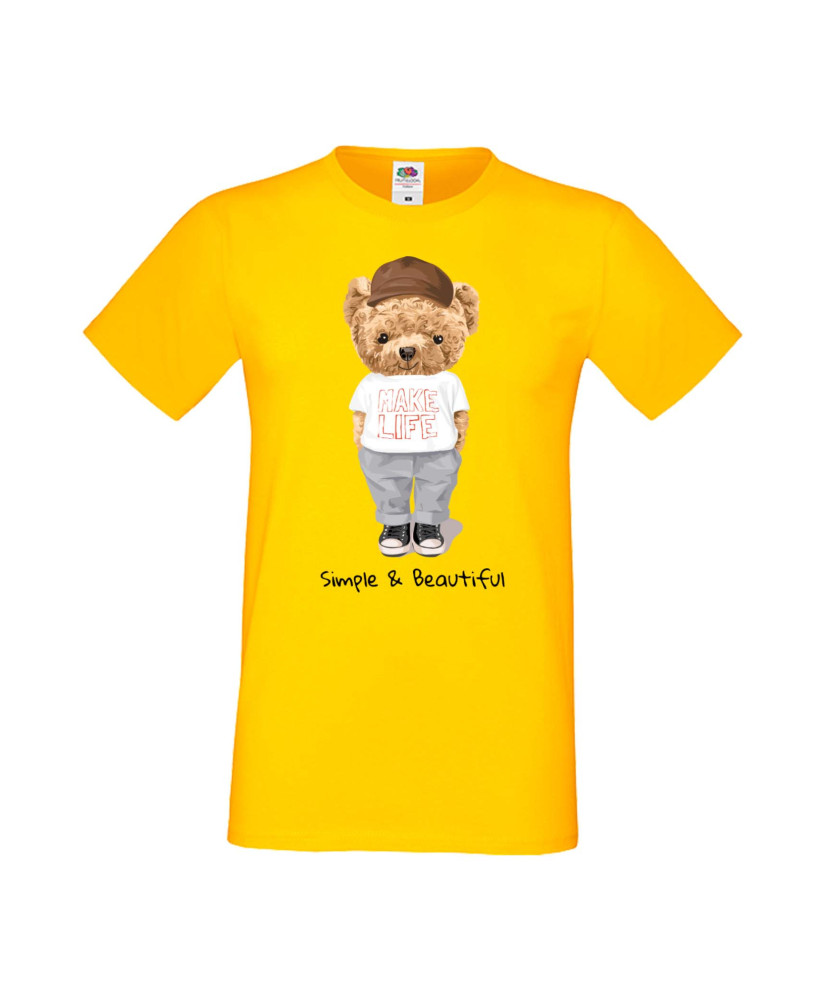 Мъжка Тениска Cute Cuddly Teddy Bear Simple And Beautiful