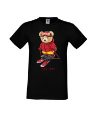 Мъжка Тениска Cute Cuddly Teddy Bear Ski On