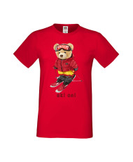 Мъжка Тениска Cute Cuddly Teddy Bear Ski On