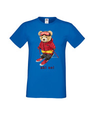 Мъжка Тениска Cute Cuddly Teddy Bear Ski On