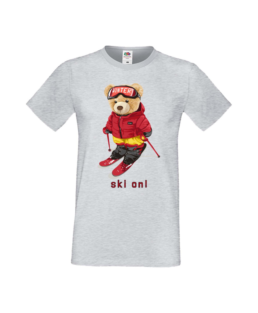 Мъжка Тениска Cute Cuddly Teddy Bear Ski On