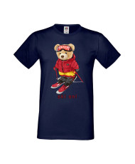 Мъжка Тениска Cute Cuddly Teddy Bear Ski On