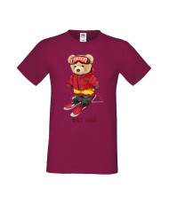 Мъжка Тениска Cute Cuddly Teddy Bear Ski On