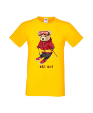 Мъжка Тениска Cute Cuddly Teddy Bear Ski On