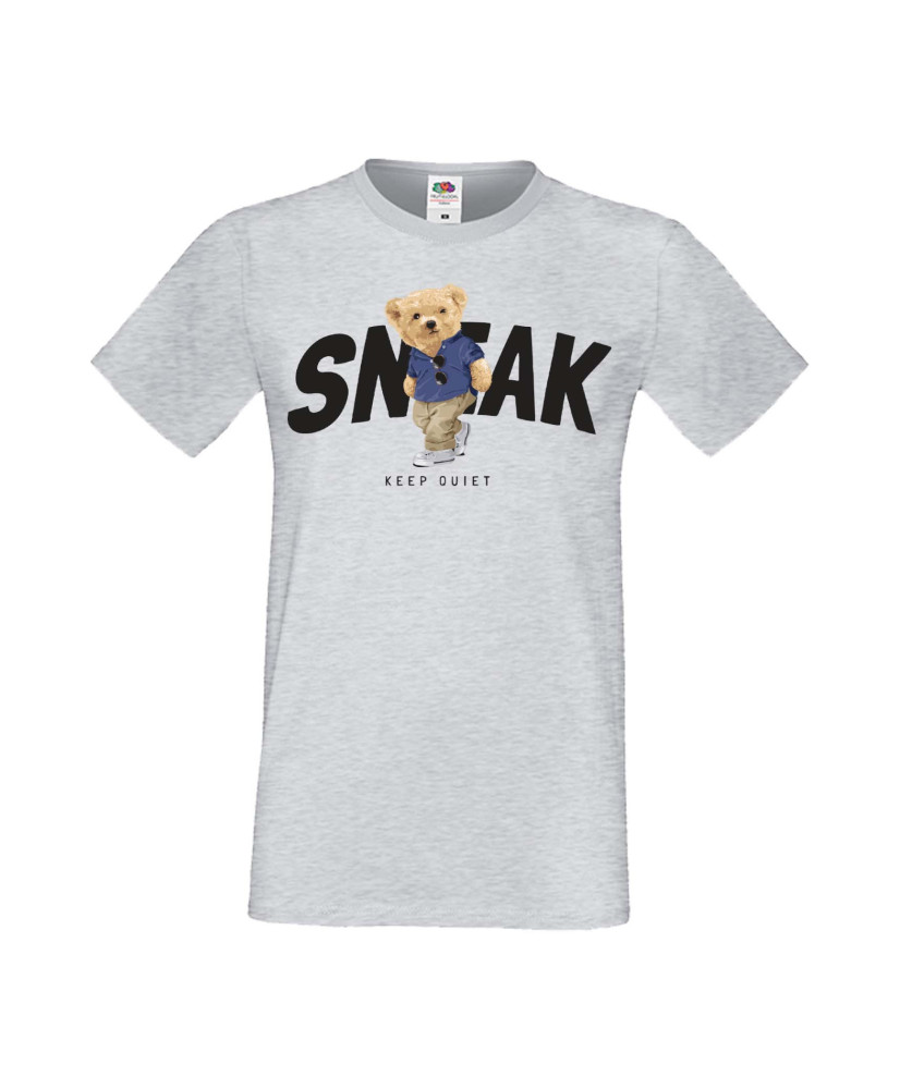 Мъжка Тениска Cute Cuddly Teddy Bear Sneak Keep Quiet