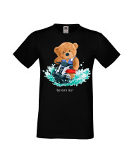 Мъжка Тениска Cute Cuddly Teddy Bear Splash Up