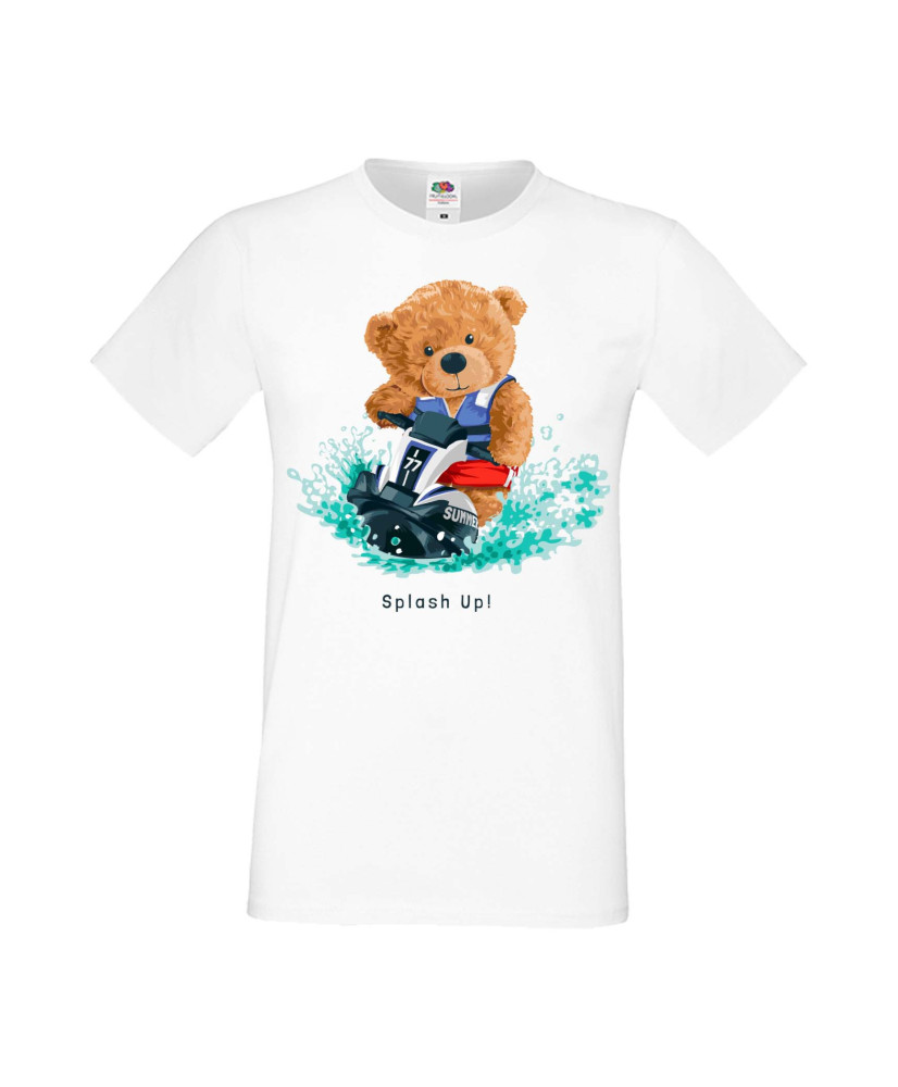 Мъжка Тениска Cute Cuddly Teddy Bear Splash Up