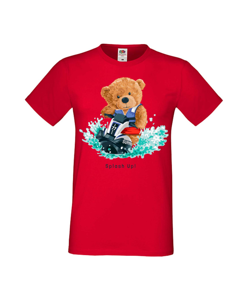 Мъжка Тениска Cute Cuddly Teddy Bear Splash Up