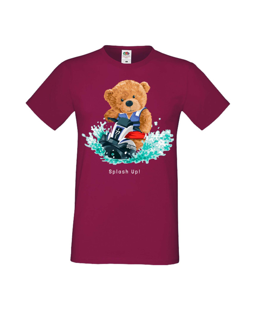 Мъжка Тениска Cute Cuddly Teddy Bear Splash Up