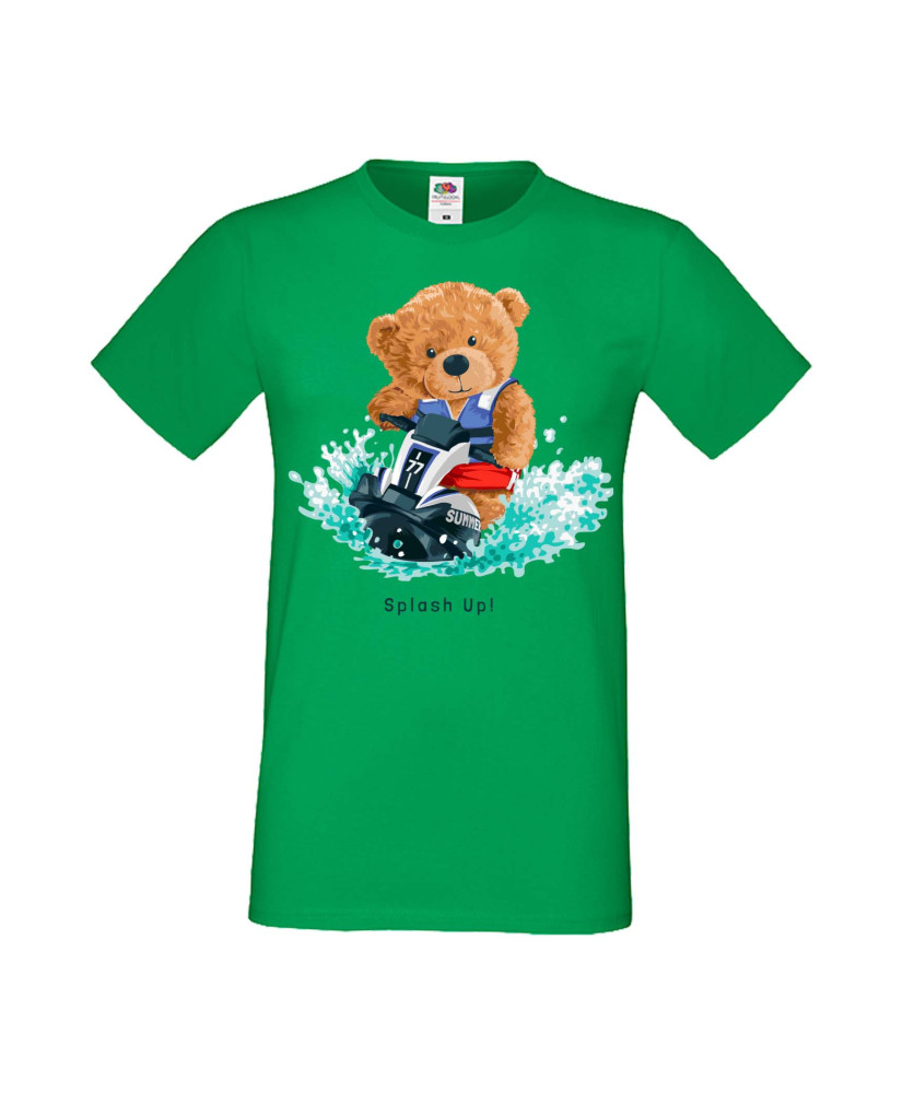 Мъжка Тениска Cute Cuddly Teddy Bear Splash Up